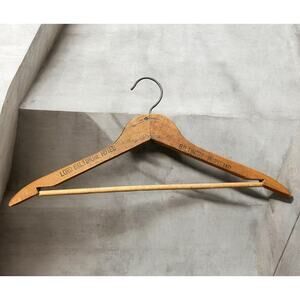 Vintage Antique Lord Baltimore Hotel Maryland Wood Clothes Hanger Movie Prop